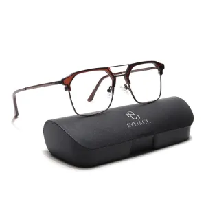 Eyejack Turbo Shine Brown Wayfarer Eyeglasses for Men & Women