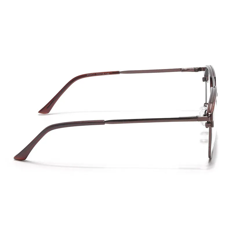 Eyejack Turbo Shine Brown Wayfarer Eyeglasses for Men & Women