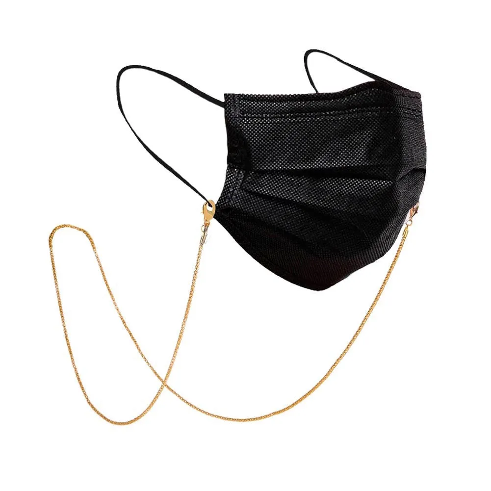 Face Mask chain gold | silver | brass necklace | Mask holder Face mask holder | Detachable chain Face mask strap fast ship