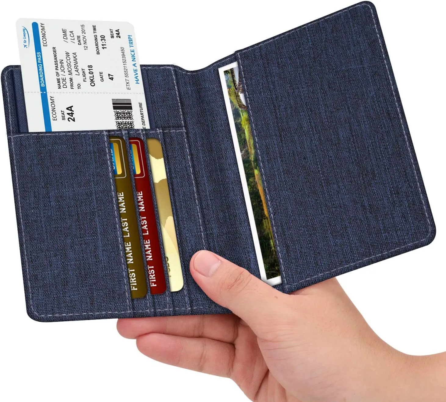 Fintie Passport Holder, Slim Travel Wallet RFID Blocking Card Case Cover Passport Cover Protector Essentials with Credit Card Slots for Women/Men