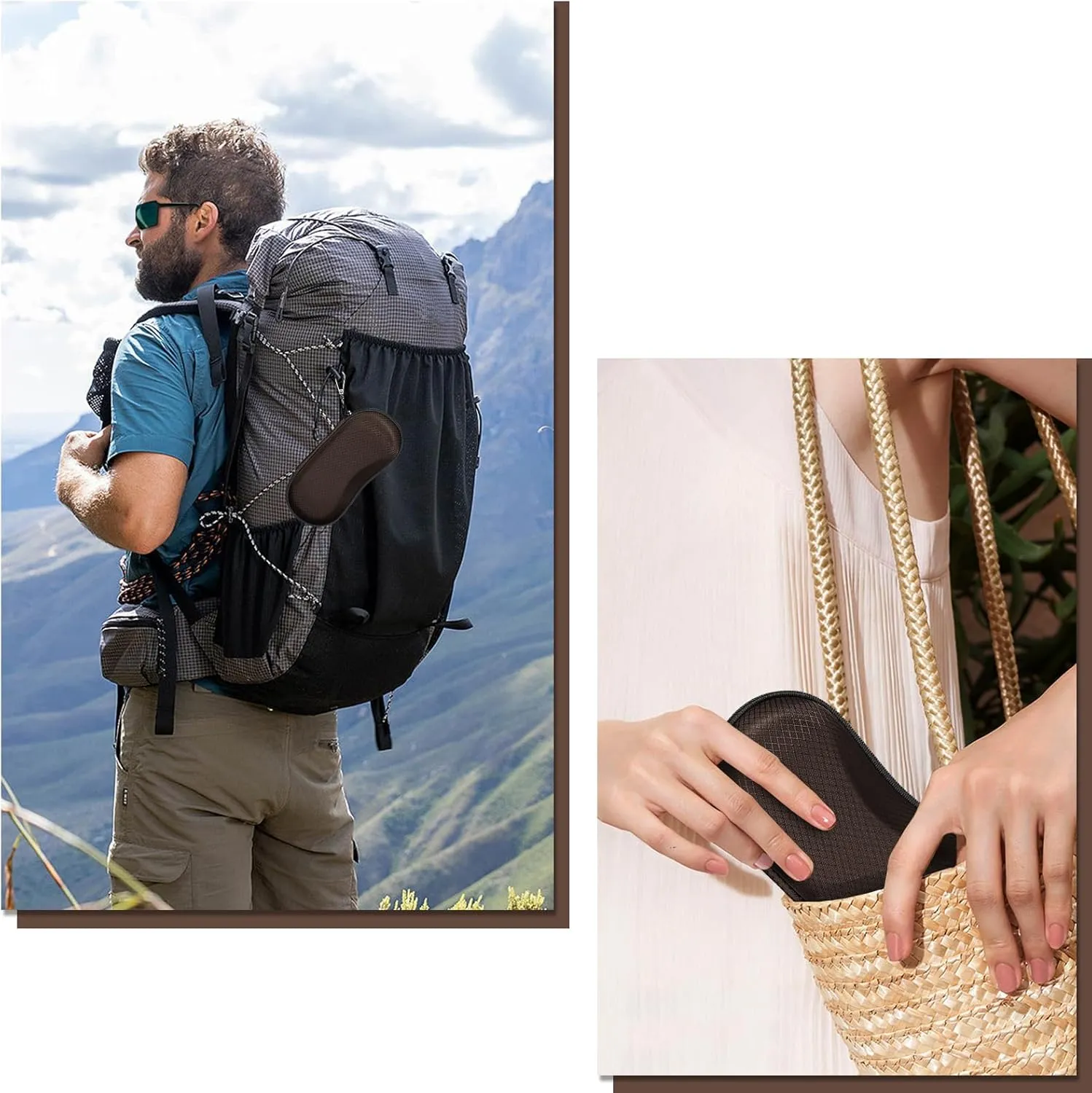 Fintie Sunglasses Case, Hard EVA Shell Shockproof Sport Glasses Case with Metal Carabiner Travel Zipper Eyeglasses Holder