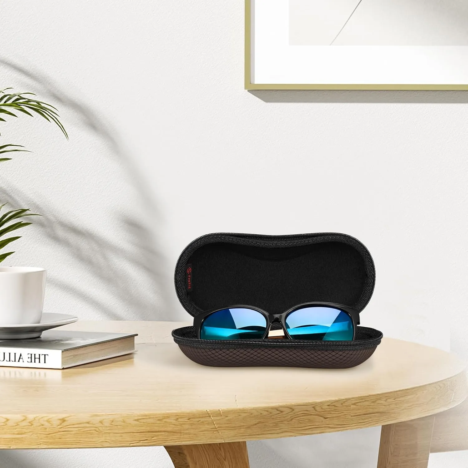 Fintie Sunglasses Case, Hard EVA Shell Shockproof Sport Glasses Case with Metal Carabiner Travel Zipper Eyeglasses Holder