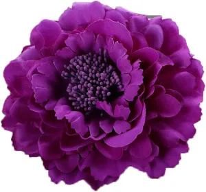 Floral Fall Peony Flower Hair Clip Flamenco Dancer Pin up Flower Brooch