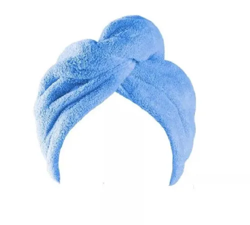 HAIR TOWEL WRAP 3 PACK HAIR TOWEL TURBINE COTTON SHOWER HAT CAP QUICK DRY