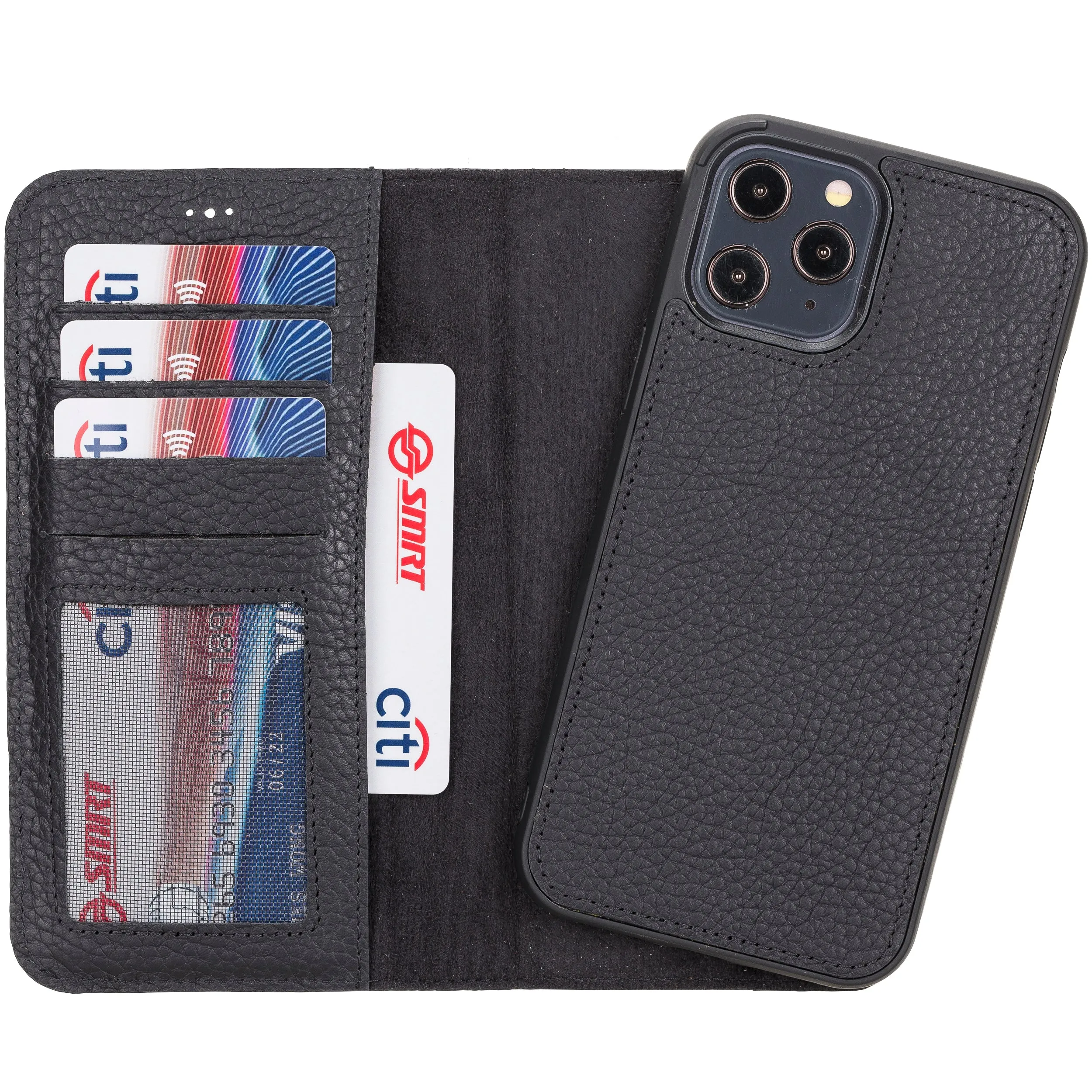 iPhone 12 Pro Max Leather Wallet Case