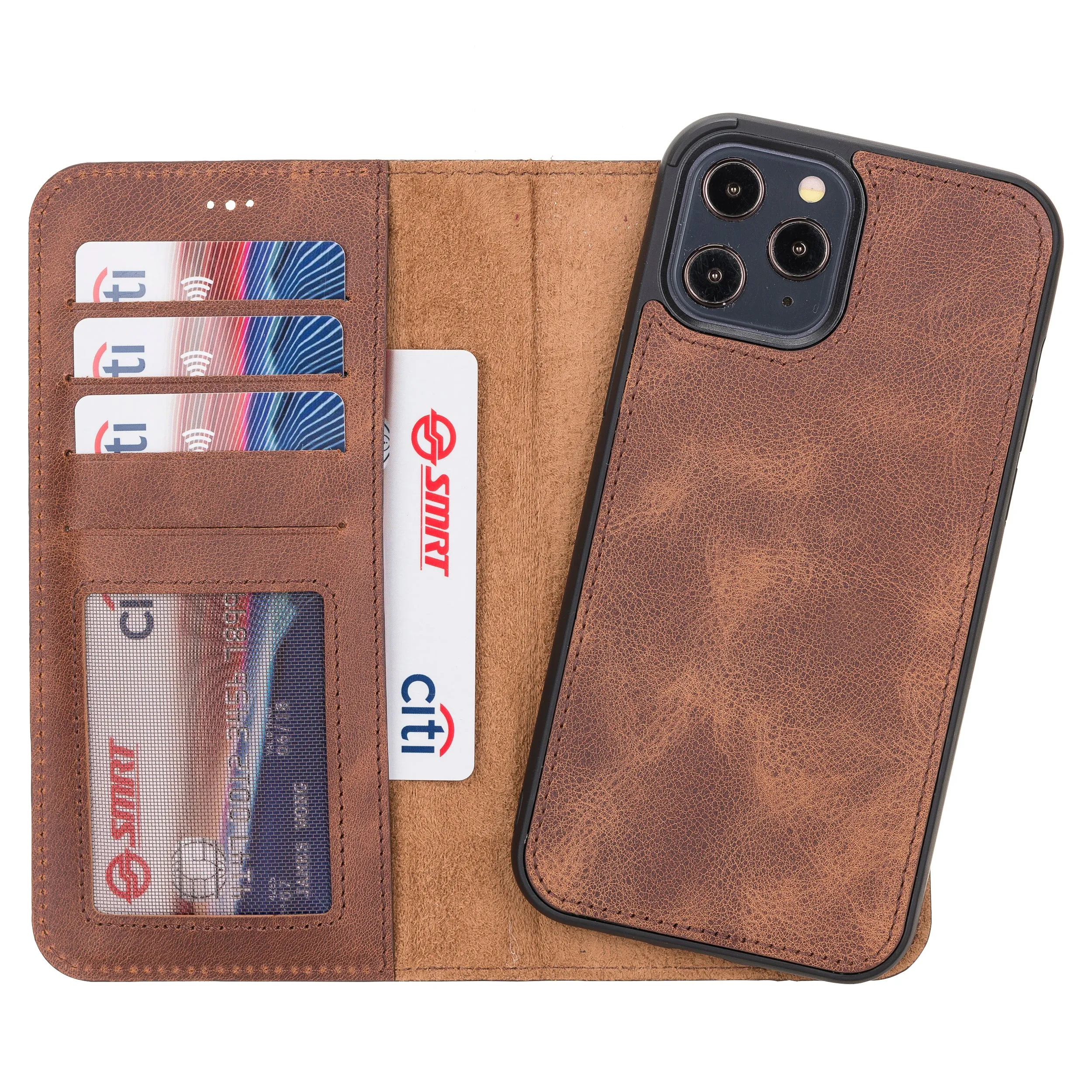iPhone 12 Pro Max Leather Wallet Case