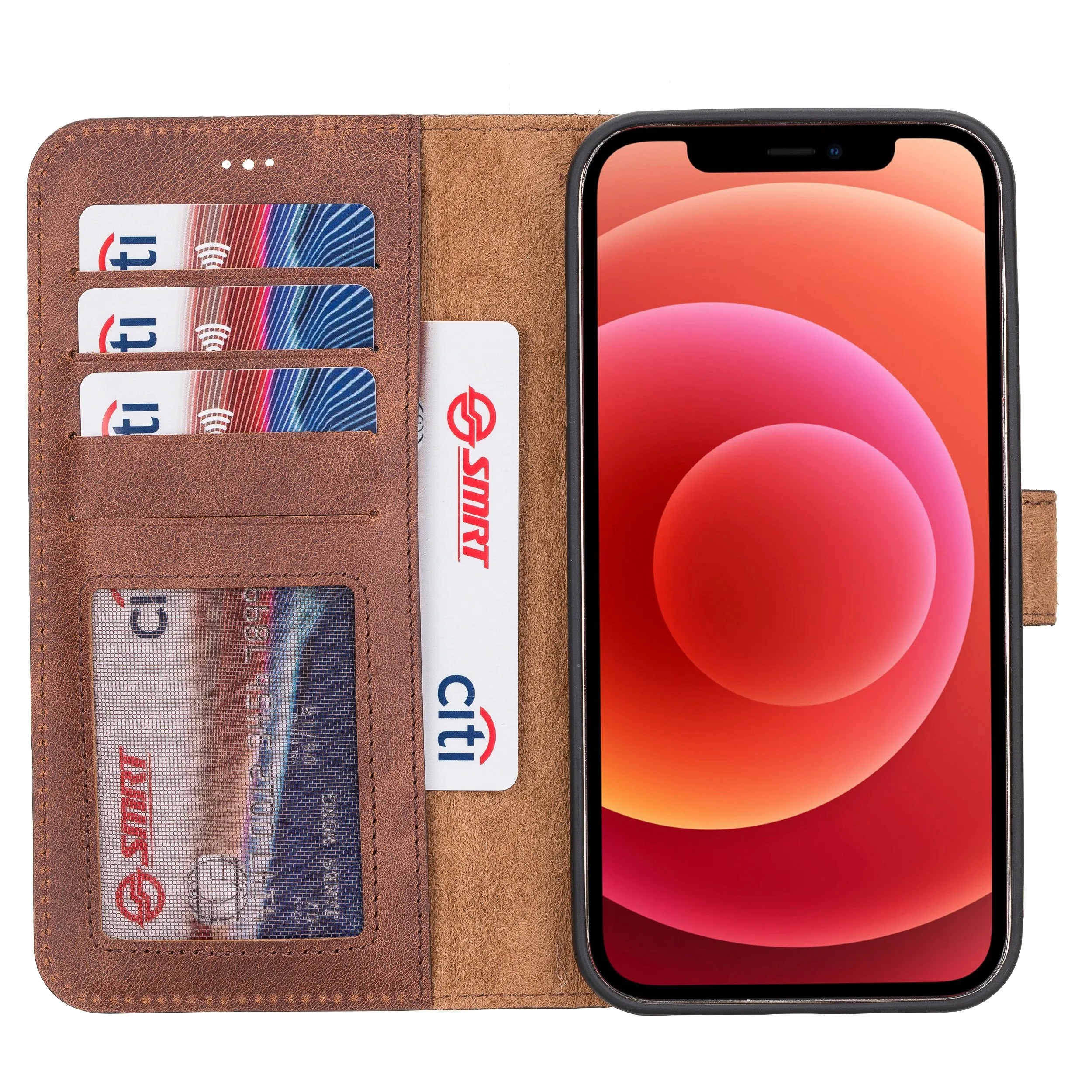 iPhone 12 Pro Max Leather Wallet Case