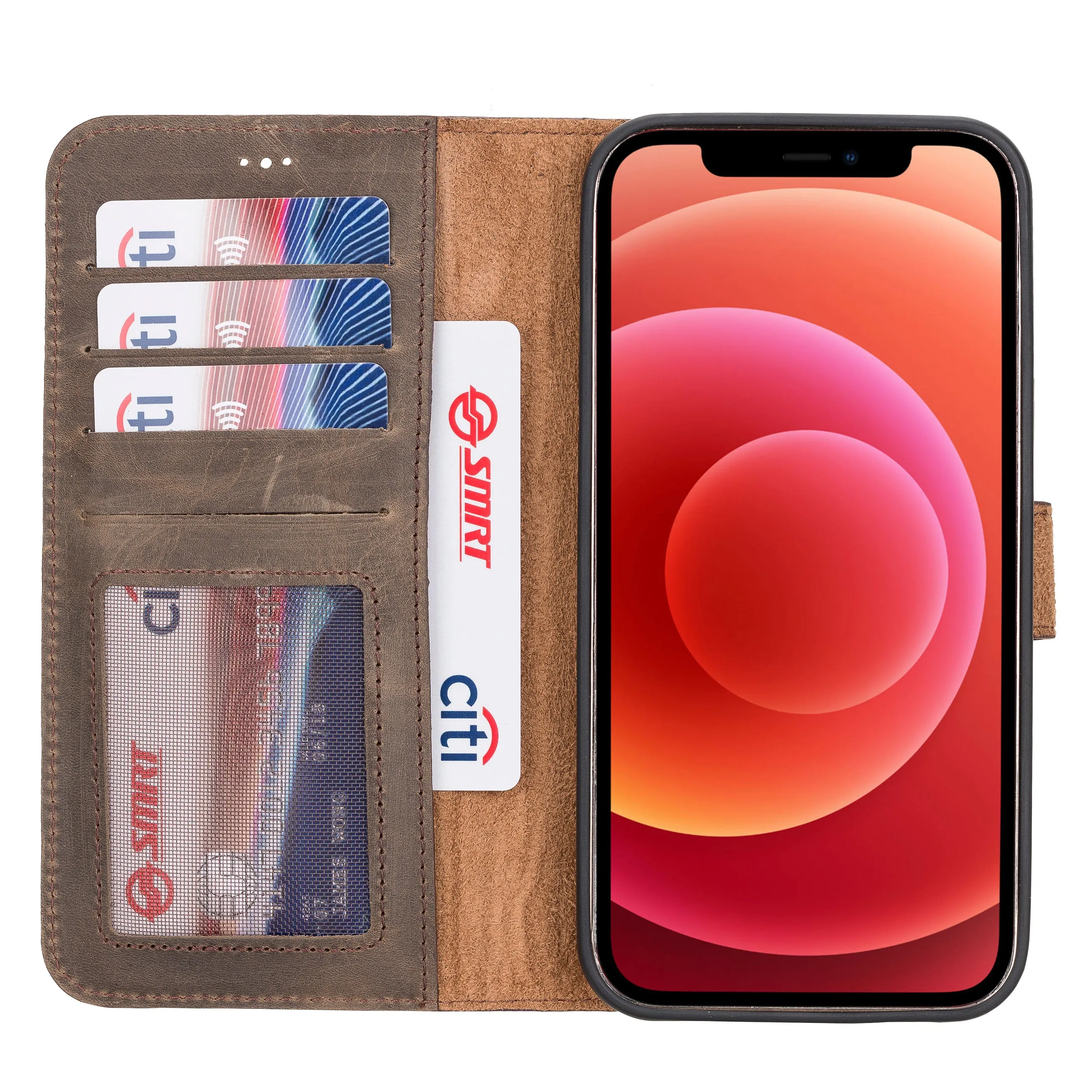 iPhone 12 Pro Max Leather Wallet Case