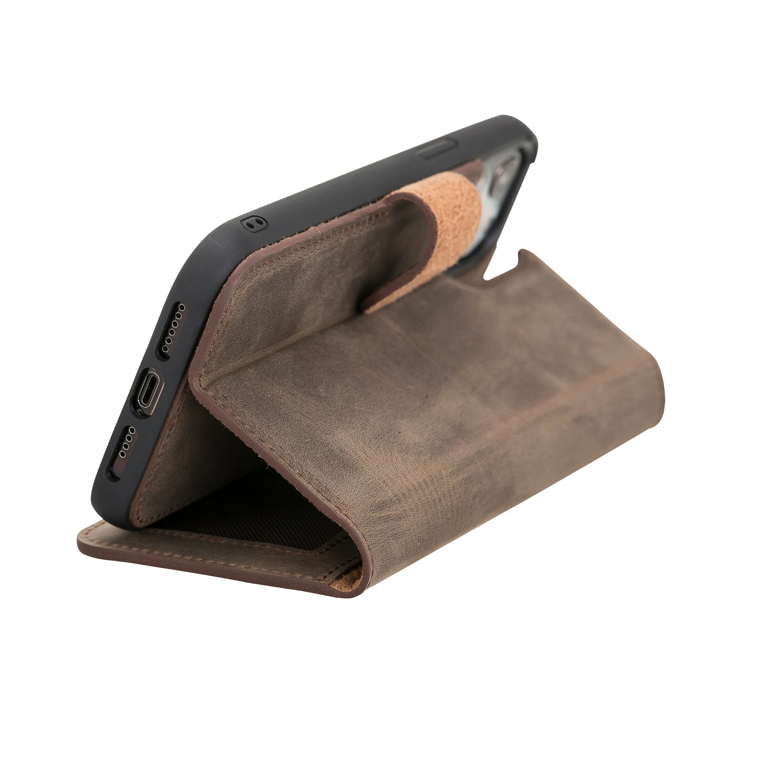 iPhone 12 Pro Max Leather Wallet Case