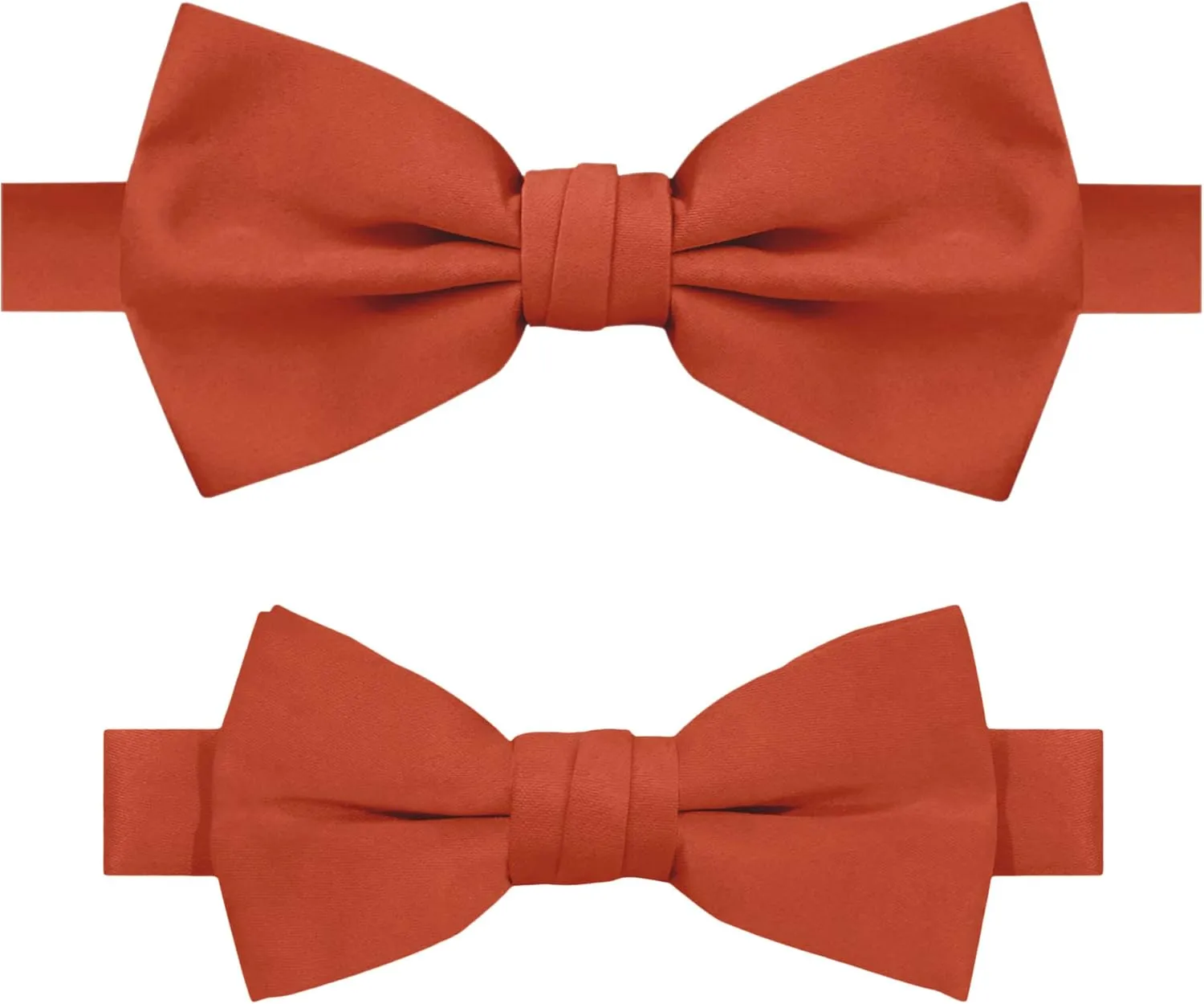 Jacob Alexander 2 Piece Set Matching Father Son Men's and Young Boys' Pre-Tied Adjustable Banded Bow Tie