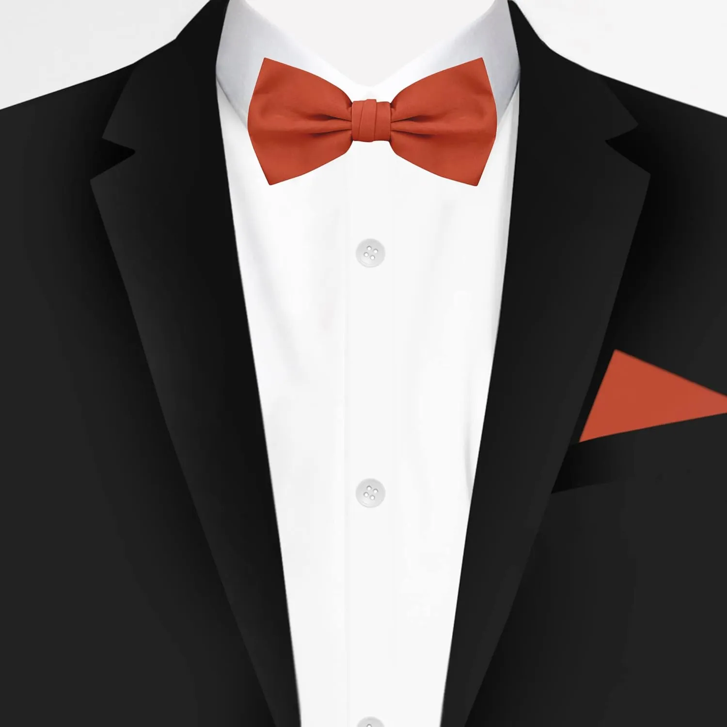 Jacob Alexander 2 Piece Set Matching Father Son Men's and Young Boys' Pre-Tied Adjustable Banded Bow Tie