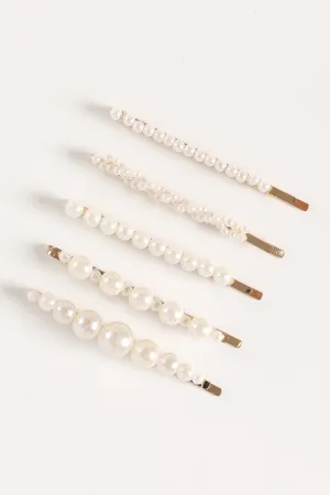 Joelle Hair Pins - Pearl