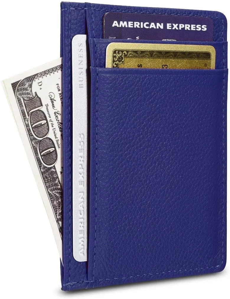 KALMORE Women's Credit Card Holder Leather Slim Minimalist Wallet