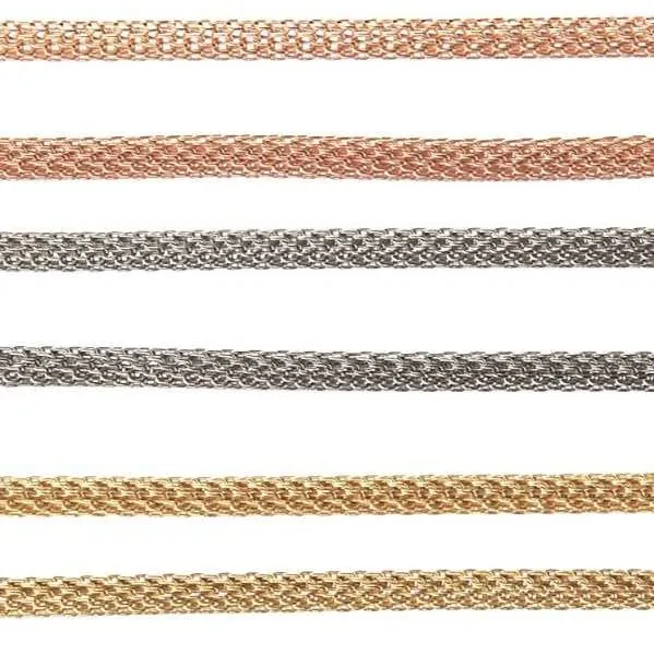 Milanese Link Metal Chain Set of 6 no.km20