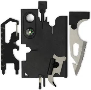 Multipurpose Survival Tool 19 in 1 Credit Card Multitool Gift For Men Dad Tactical Wallet Toolset Pocket Tool Set