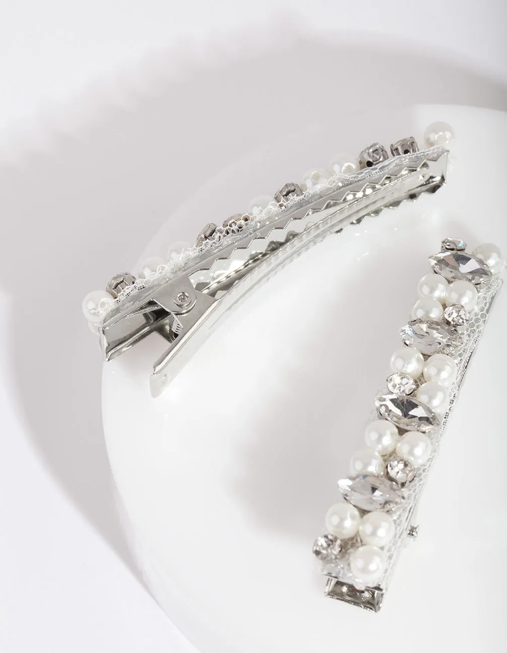 Pearl & Crystal Hair Pin Pack