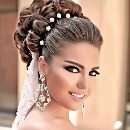 "Leia" - Pearl and Crystal Bridal Hair Pins - Set of 10