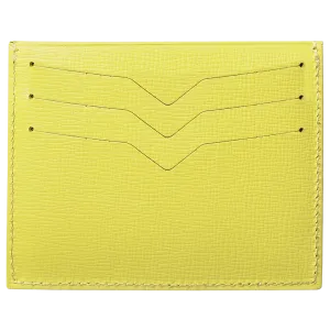 Saffiano Credit Card Wallet Lemon