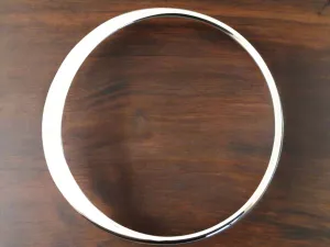 Sterling Silver Flattened Bangle