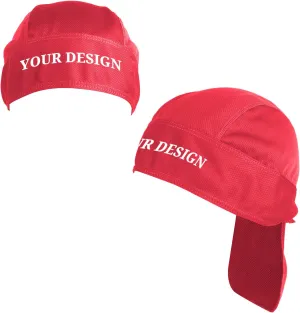 TopTie Custom Printing Cycling Do Rag Skull Cap Sweat Wicking Doo Rags Helmet Liner Cooling Cap
