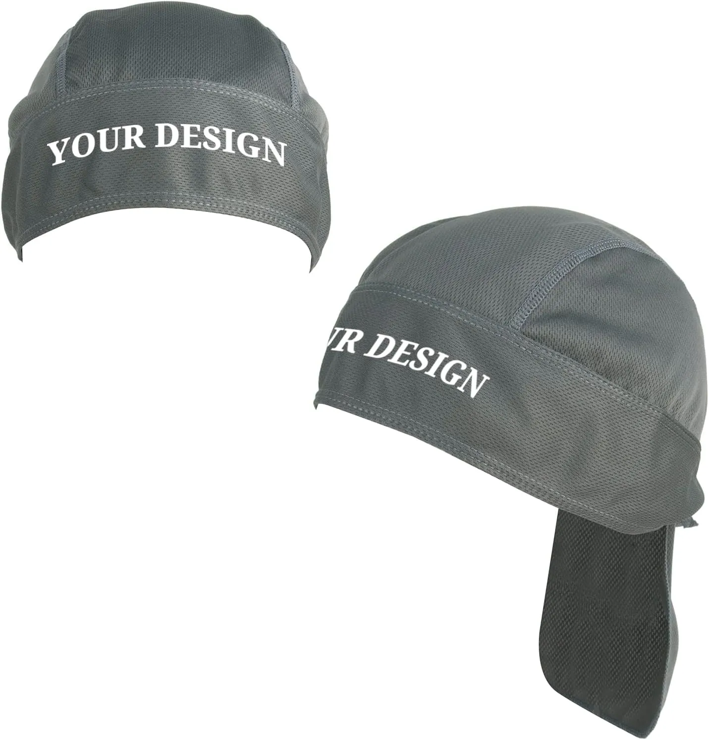 TopTie Custom Printing Cycling Do Rag Skull Cap Sweat Wicking Doo Rags Helmet Liner Cooling Cap